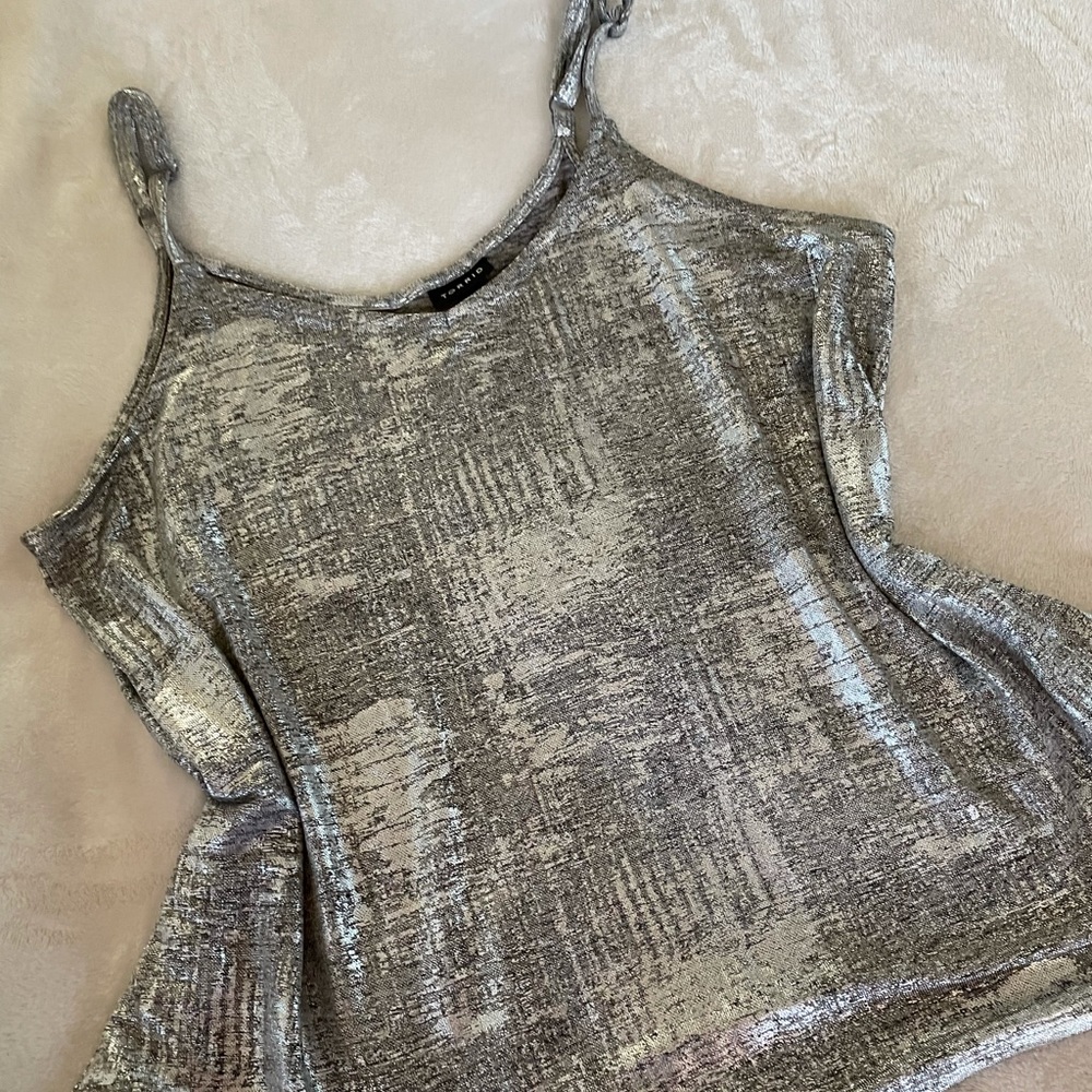 Torrid metallic shimmery tank top